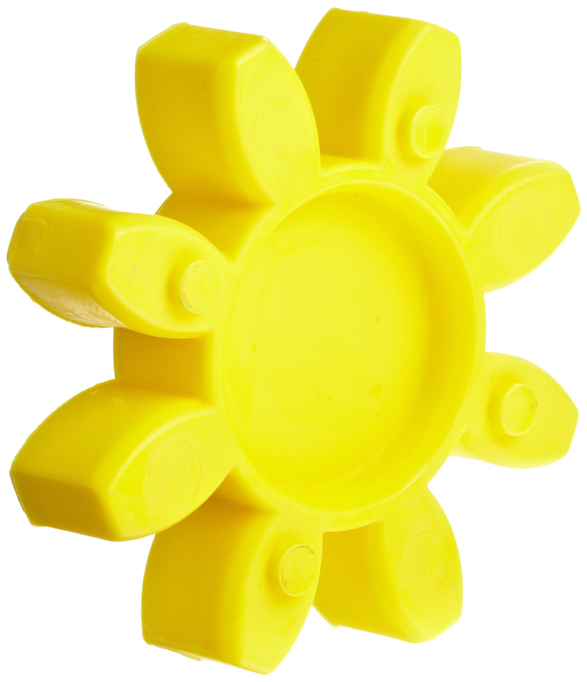 Lovejoy 67254 Size GS 28 Curved Jaw Coupling Spider, Urethane - 92 Shore A, Yellow, 840.8 in-lbs Nominal Torque, 5850 rpm Max Rotational Speed