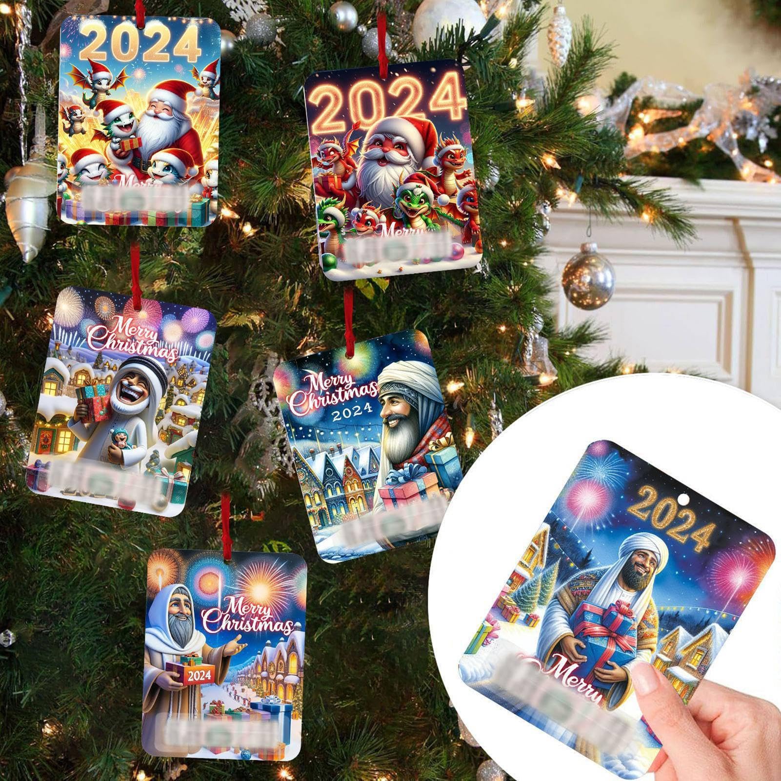 Salvadanaio Natalizio Fai-da-Te – Scatola Regalo A Sorpresa Per Contanti, Con Motivi Di Babbo Natale Rosso, Kit Creativo Per Festività