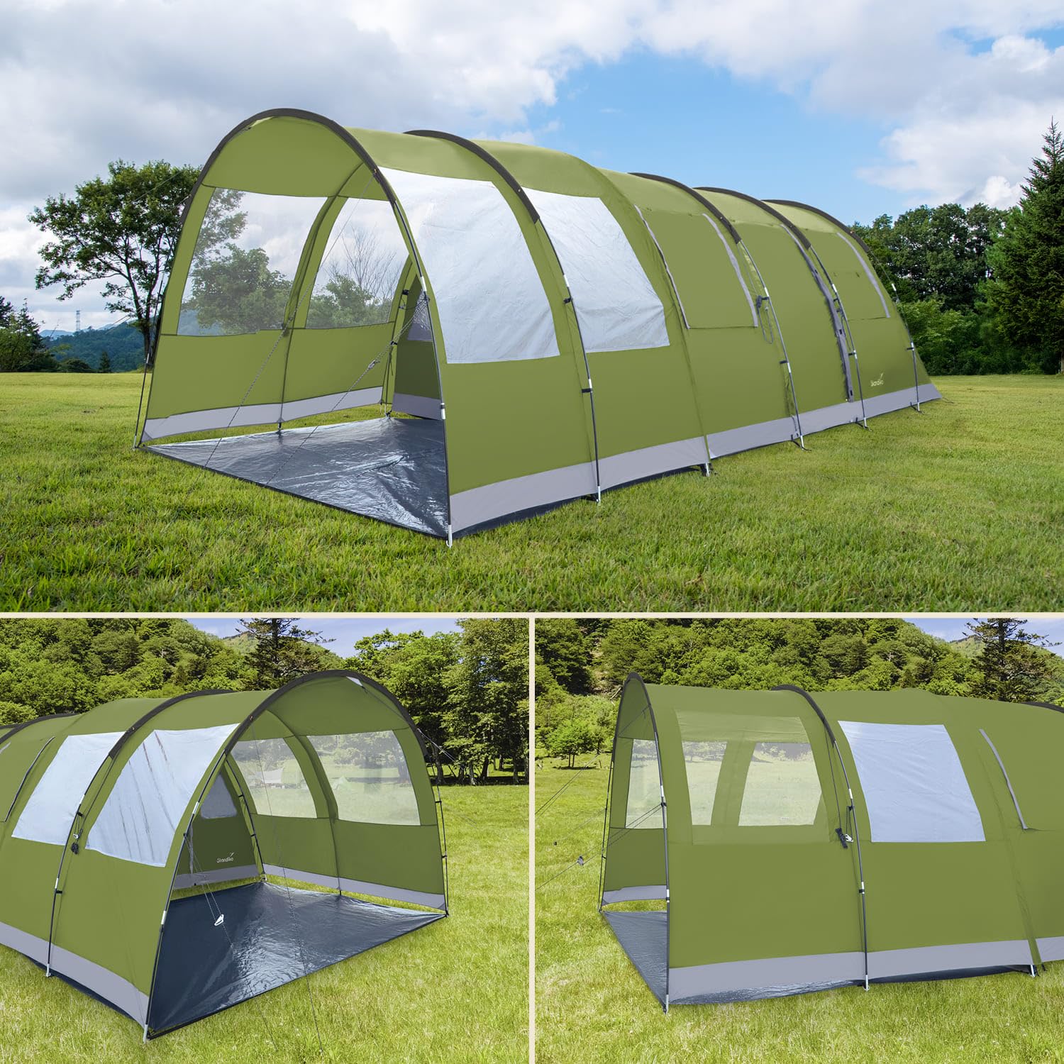 Skandika Canopy Gotland 6 - Auvent avancée Extension pour Tente Tunnel Skandika Gotland 6