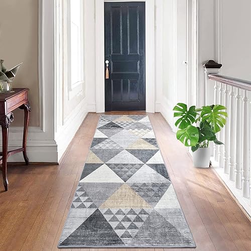 Miniatura 10 de GlowSol Alfombras de área modernas geométricas lavables de 4 x 6, para sala de estar, antideslizantes, para dormitorio, comedor, suave, de pelo