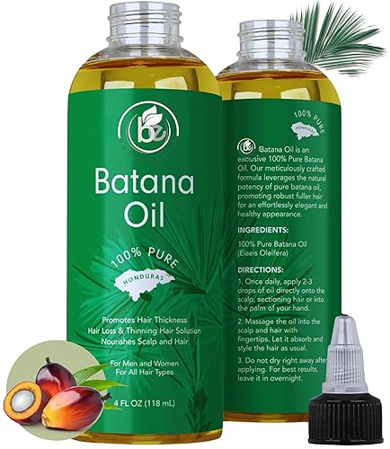 Miniatura 1 de Aceite de batana, promueve el crecimiento del cabello, 100% puro y natural, 4 onzas, crudo, espesa, fortalece, hidrata y suaviza, anti-pérdida de