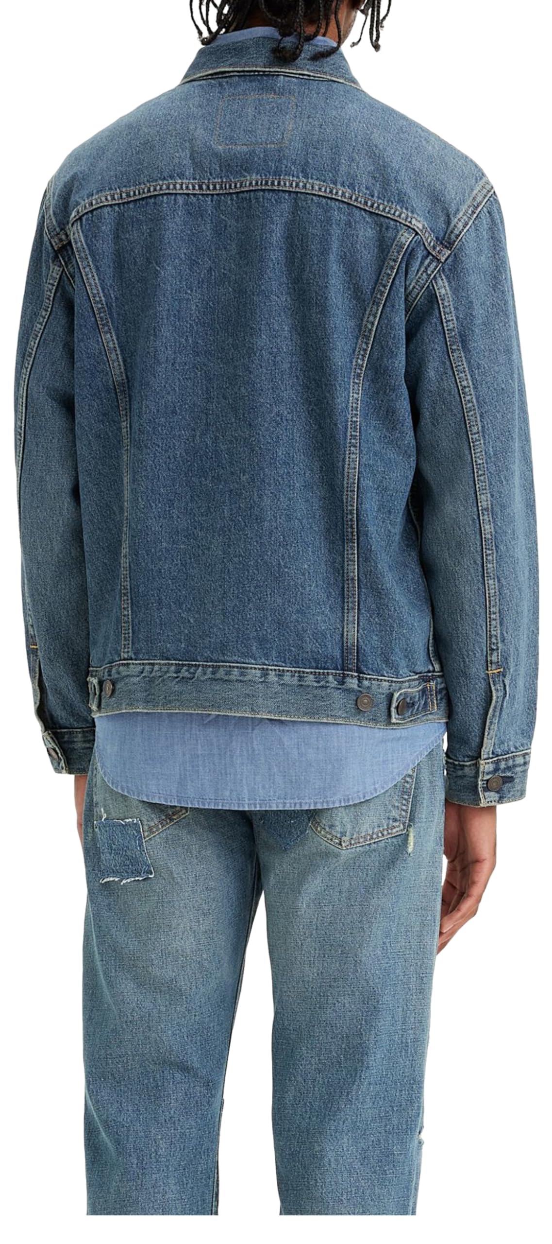 Levi's Mężczyźni New Relaxed Fit Trucker Denim Jacket, Waterfalls, XL
