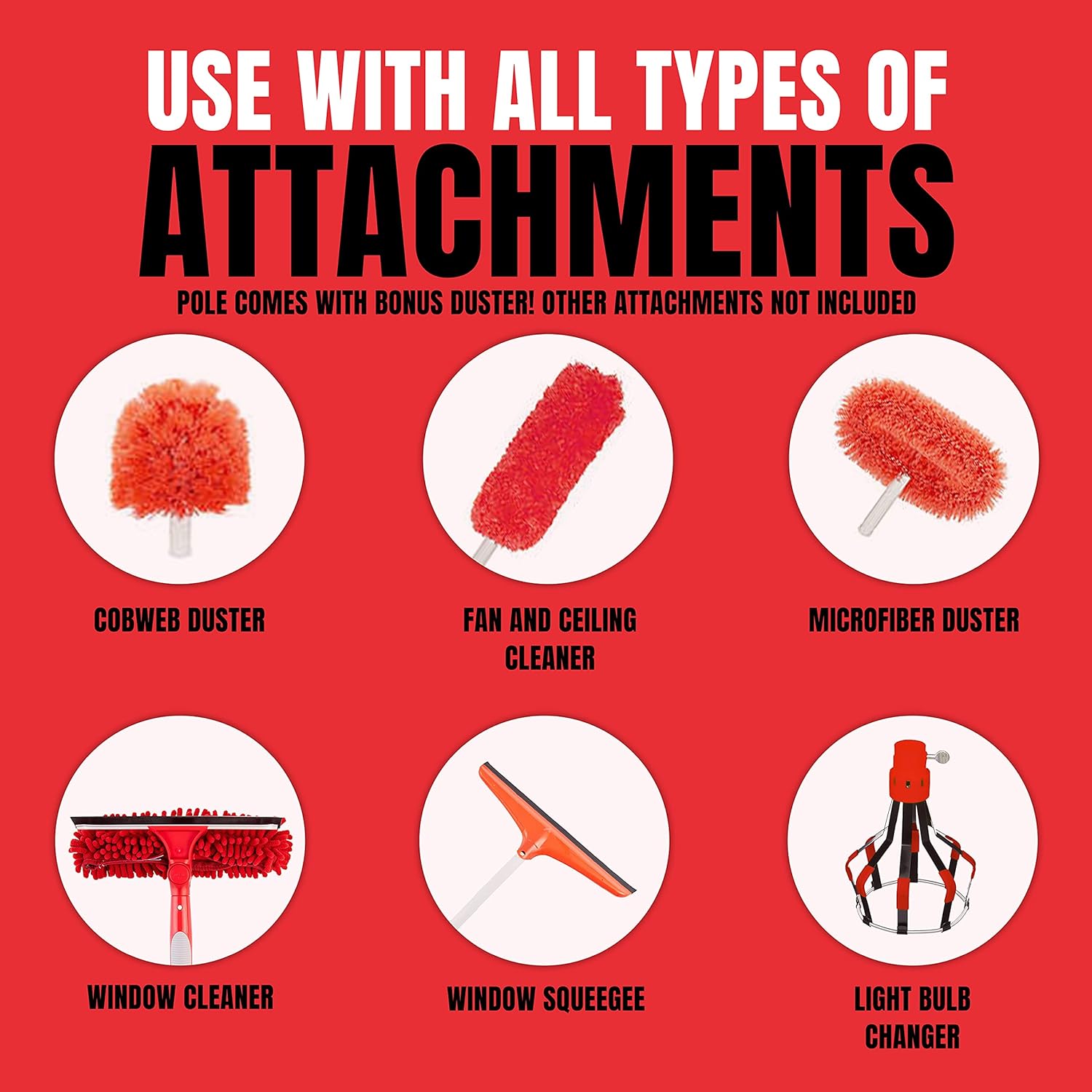 Cleaning Supplies Dusting DocaPole 624 Foot Extension Pole and Hanging