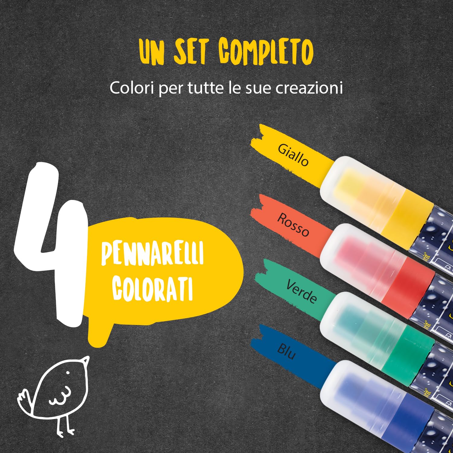 Securit Waterproof Krijtmarker Large Assorti Etui Met 4 Stuks Securit Waterproof Krijtmarker Large Assorti Etui Met 4 Stuks