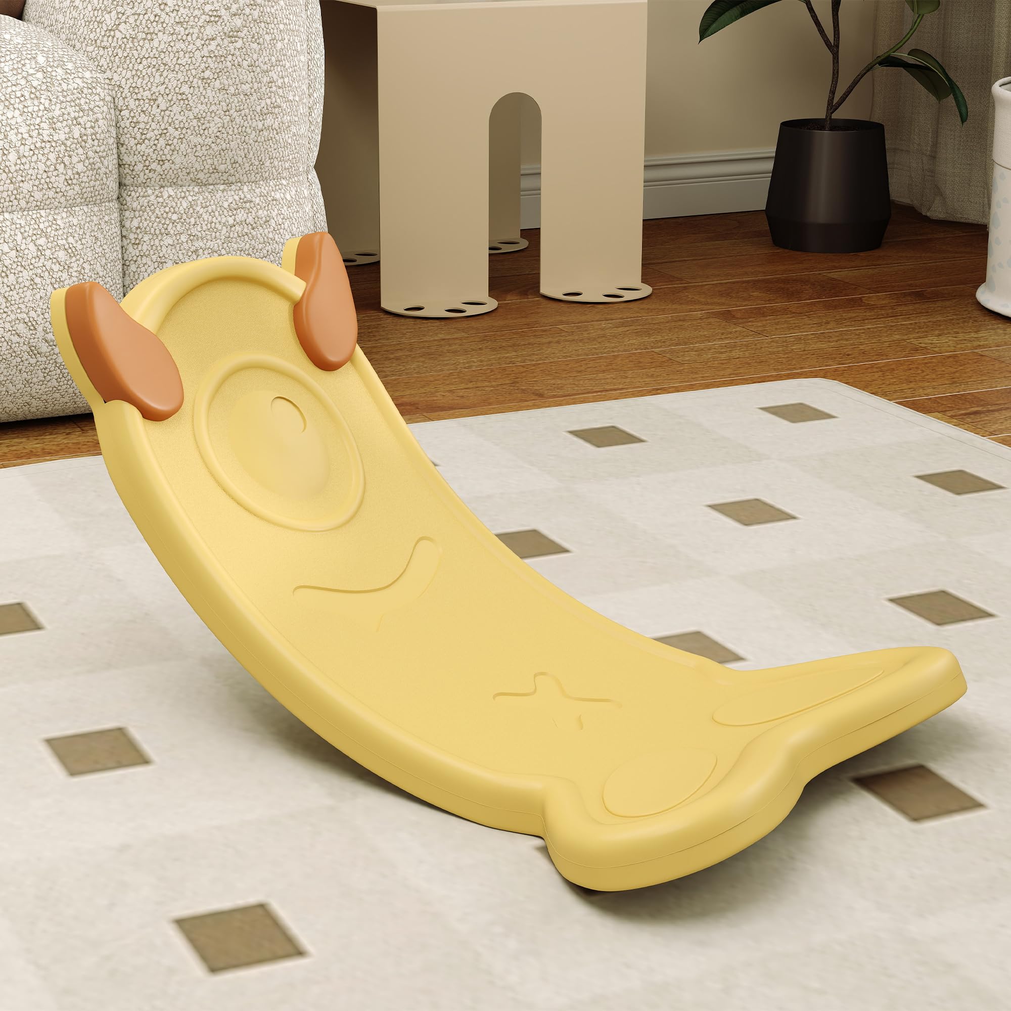AIYAPLAY Tabla de equilibrio para niños, tabla oscilante para niños, tabla de equilibrio curvada para entrenamiento de equilibrio y juego sensorial