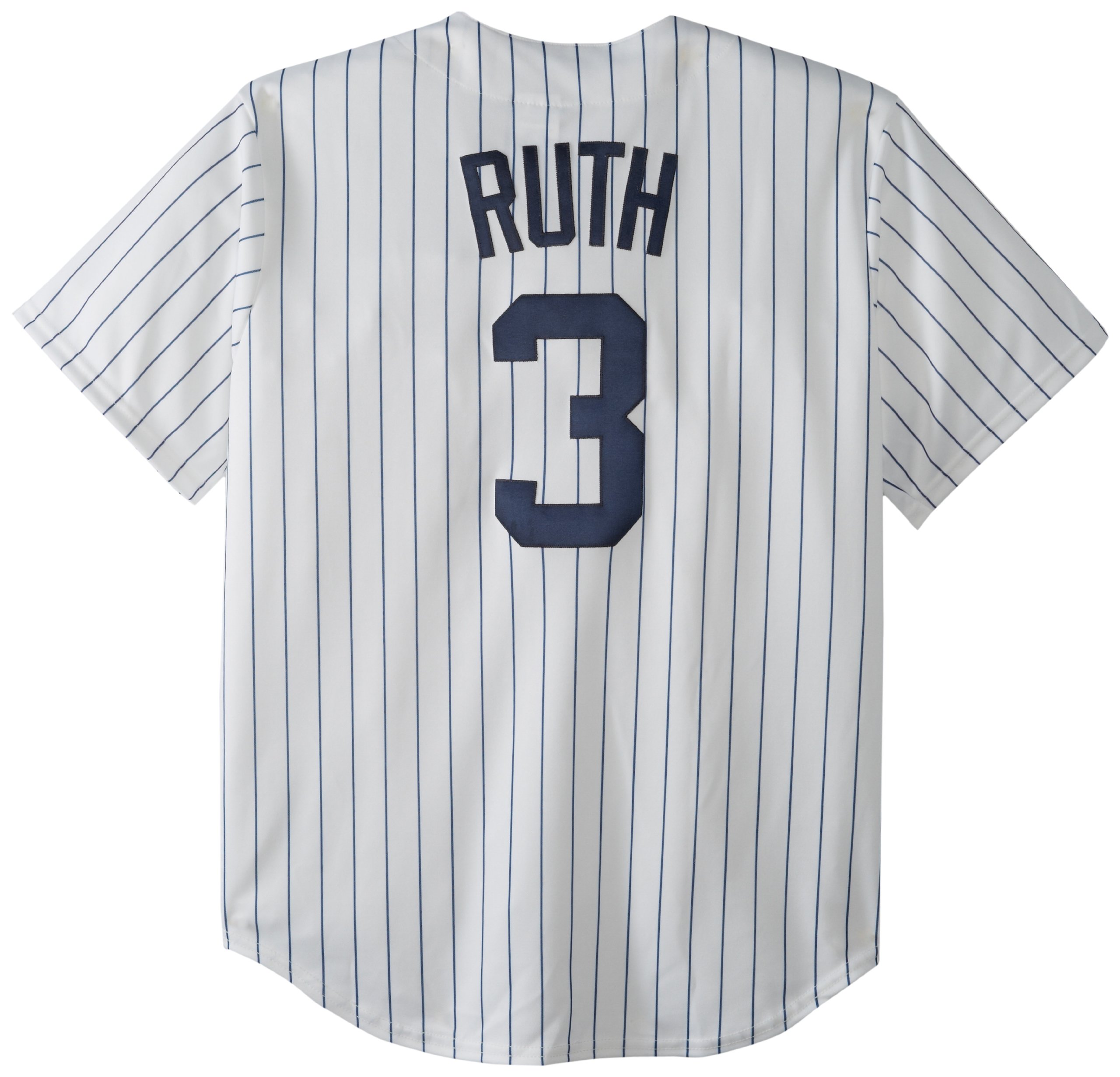 MajesticMLB Babe Ruth New York Yankees 1927 Short Sleeve Synthetic Replica Jersey