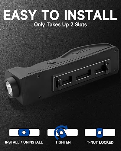 Miniatura 4 de Luz de arma de 1450 lúmenes, linterna táctica para rifle, luz de arma de montaje MLOK con riel M-Lok