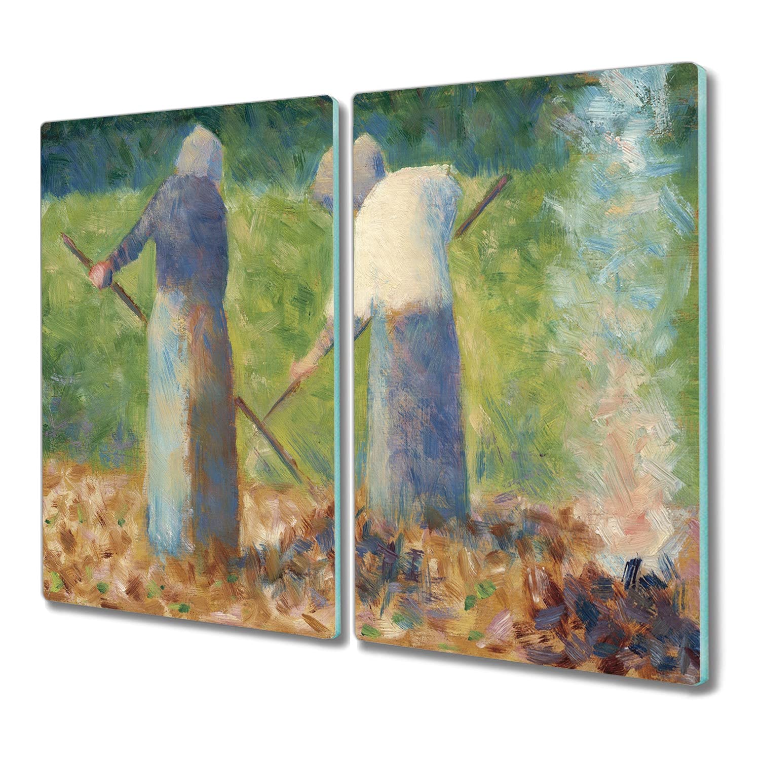 Planche à découper verre trempé induction 2x30x52cm tapis de découpe protection plaque cuisson