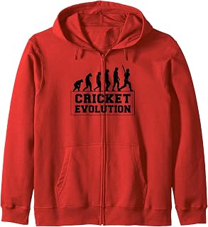 Cricket Evolution - Funny Zip Hoodie