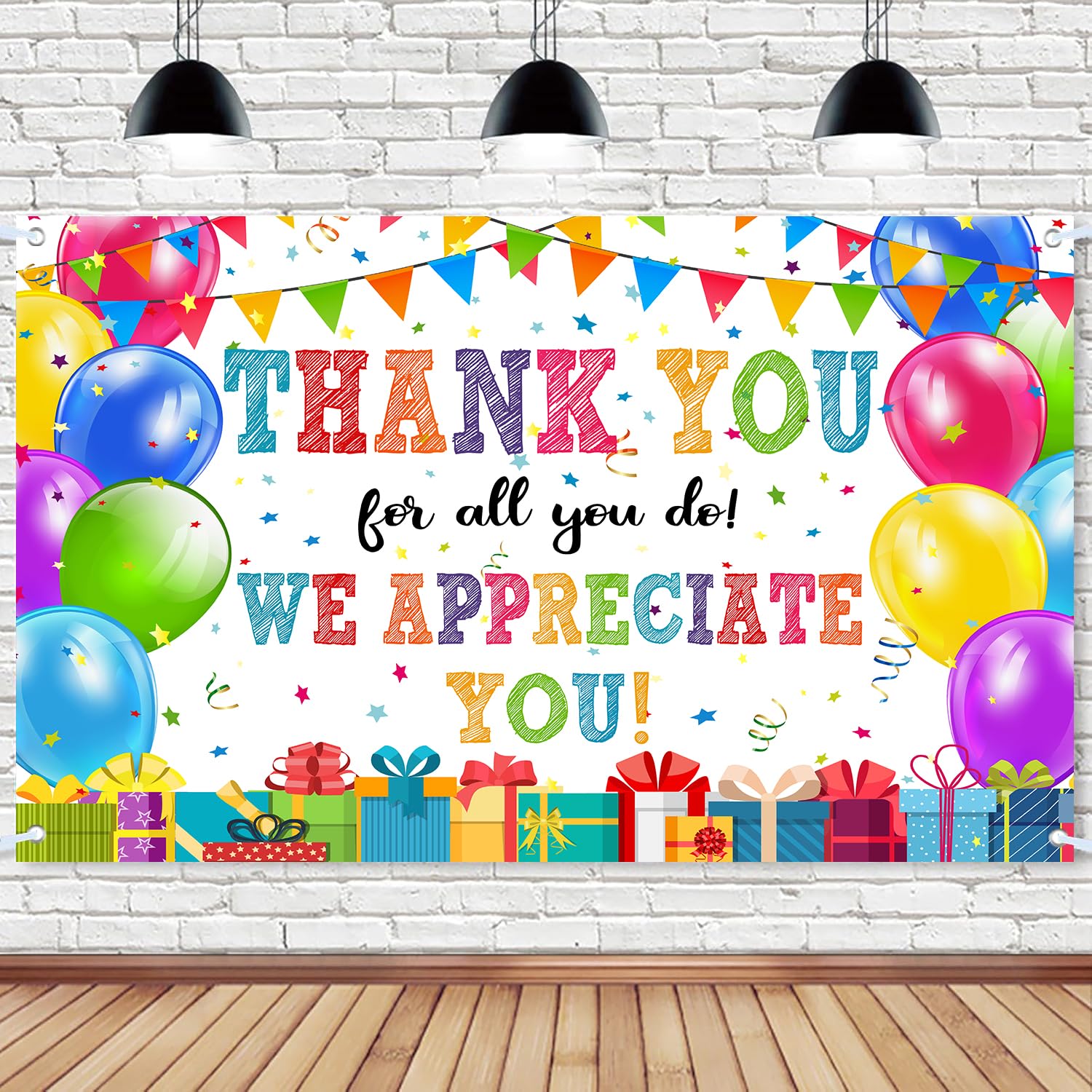 We Appreciate You Banner, Thank You for All You Do Backdrop, Thank You Banner Employee Appreciation Decorations, Staff Appreciation Teacher Doctor