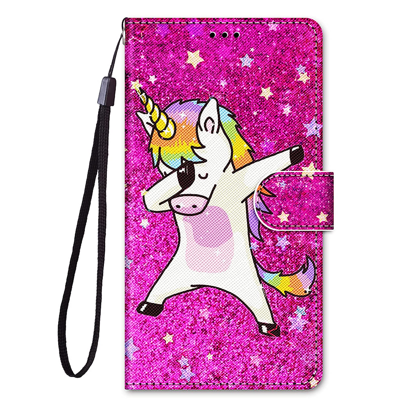 Compatible with BQs Mobile 5020 Strike Wallet Phone Case Animal Cute Pattern Wallet Cover with Credit Card Slot ID Card Holder with Kickstand Folio MTQLX（Shy Pegasus）