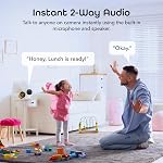 Geeni Vision 2K Quad HD Caméra intérieure intelligente avec tige flexible, vision nocturne et 2-Way Audio