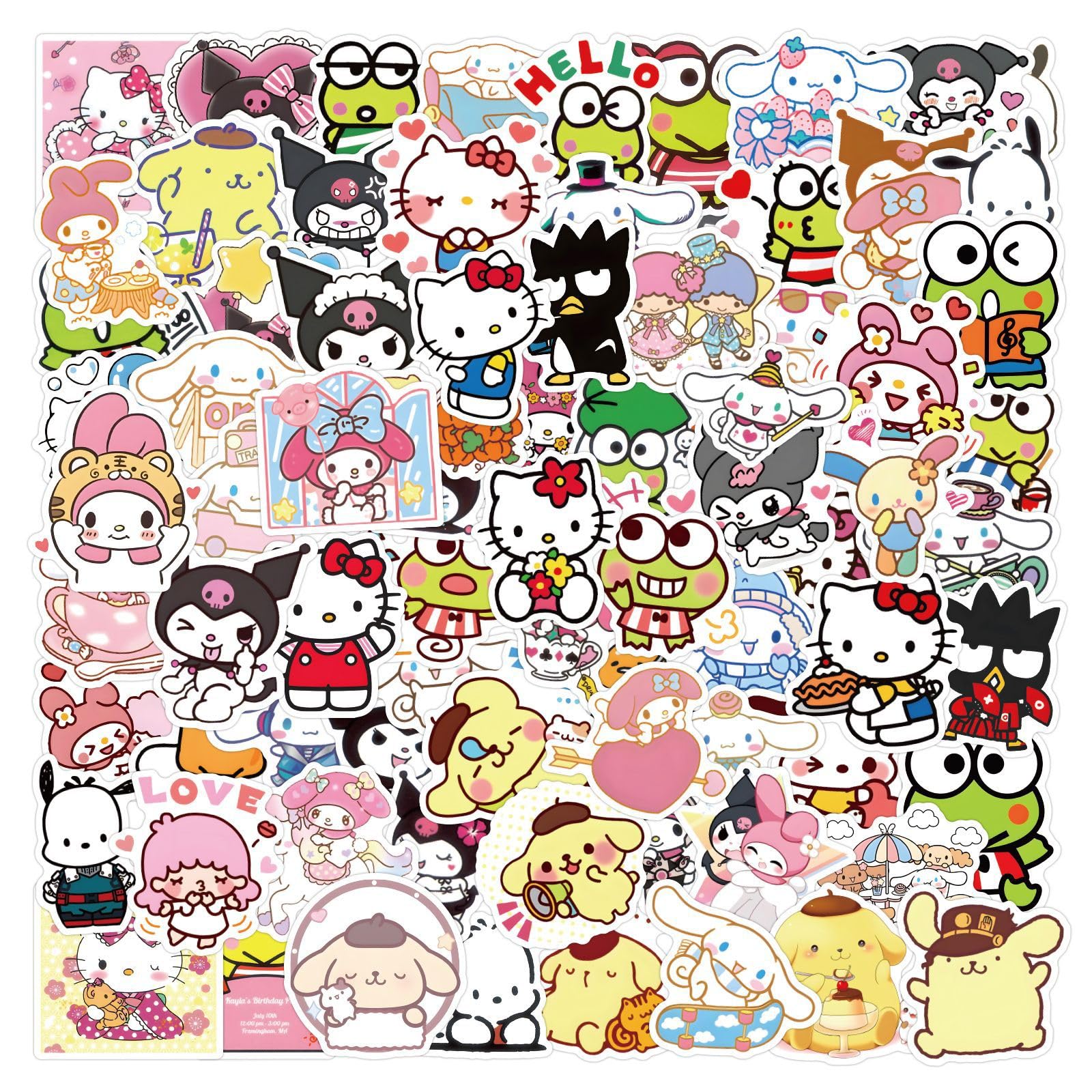 Amazon.co.jp: cheesecat かわいいシール セット漫画 ステッカー 防水