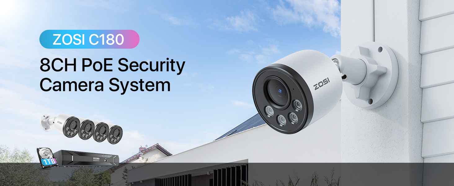 Amazon.com : ZOSI 5MP 8CH Wired PoE Security Camera System with