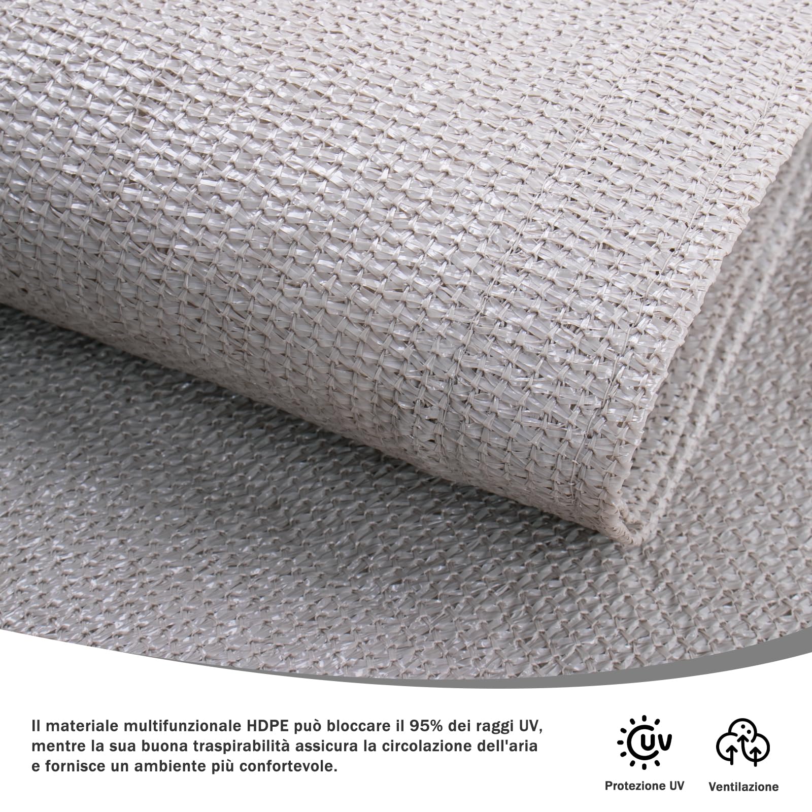 Frangivisto Balcone HENG FENG 0.8x3m - HDPE Anti-UV Per Privacy E Protezione Solare