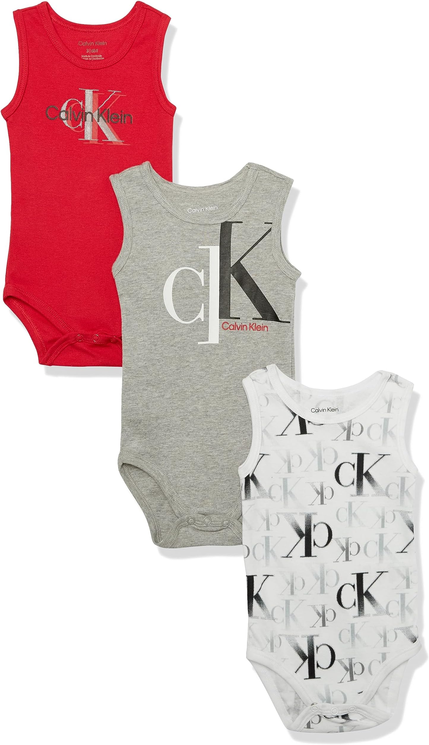 Calvin Kleinbaby-boys 3 Pieces Pack Bodysuit