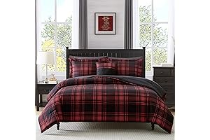 MaiRëave Plaid Christmas Bedding Set: A Festive Touch for Your King-Sized Slumber