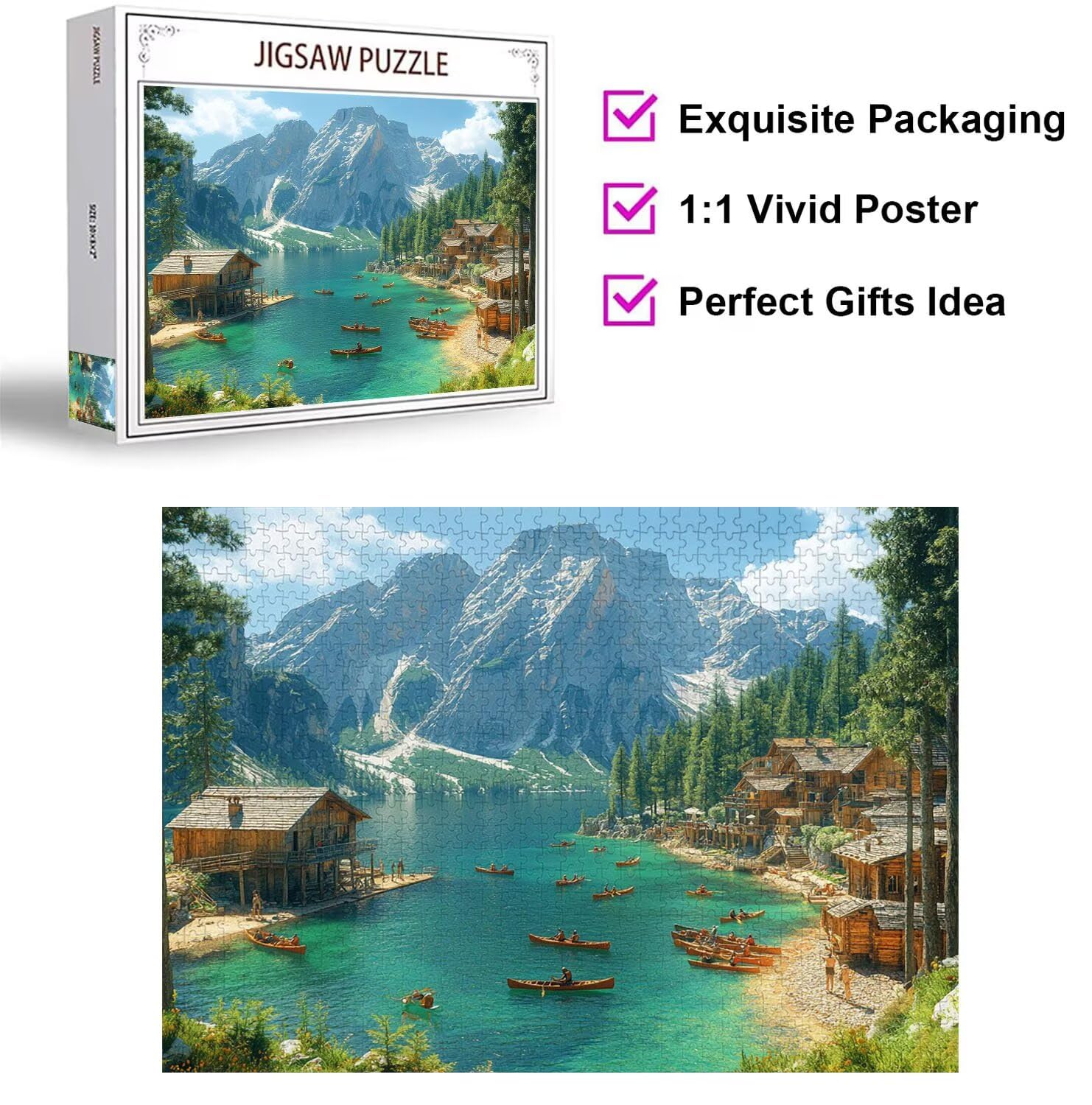 Puzzle 6000 Pezzi montagna Puzzle Classici per Gioco Familiare, n-742