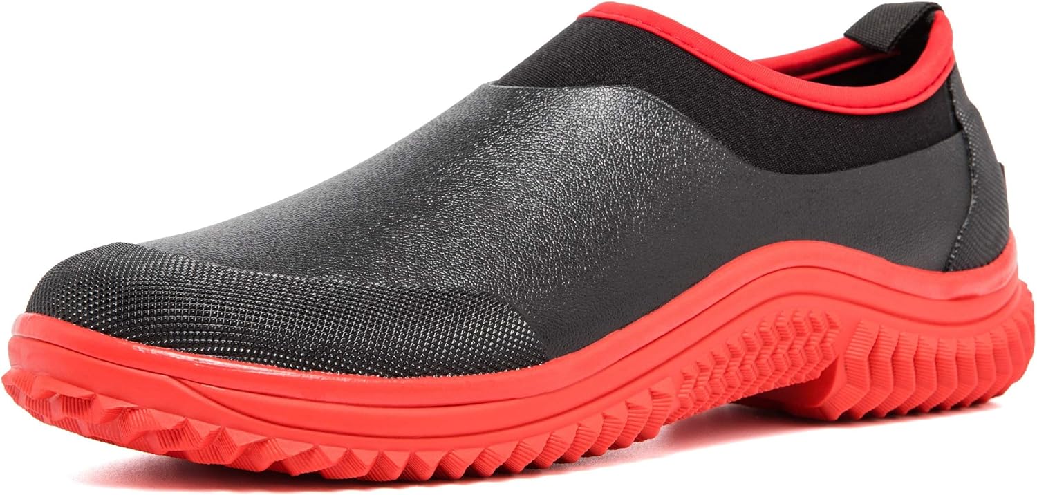 Vinlas Unisex Waterproof Rain Shoes, Men Neoprene Rubber Yard Work