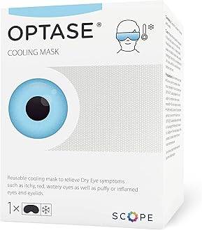 Optase Cooling Mask – Gel Eye Mask for Dry Eyes And Seasonal Inflammation Relief – Cold Compress With Innovative HydroCool Technology