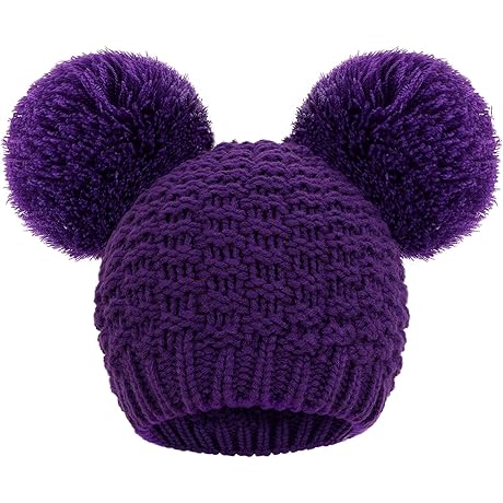 Beanie with 2 Pom Poms