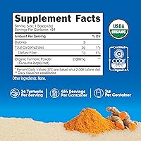 Vista 2 de Nutricost Organic Turmeric Powder 2 LBS - Certified USDA Organic, Food Grade, Gluten Free, Non-GMO