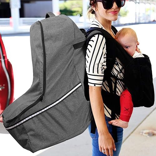 Miniatura 7 de Teamoy Bolsa de viaje para asiento de automóvil, bolsa de control para puerta de asiento de automóvil con asa superior y cintas reflectantes, fundas