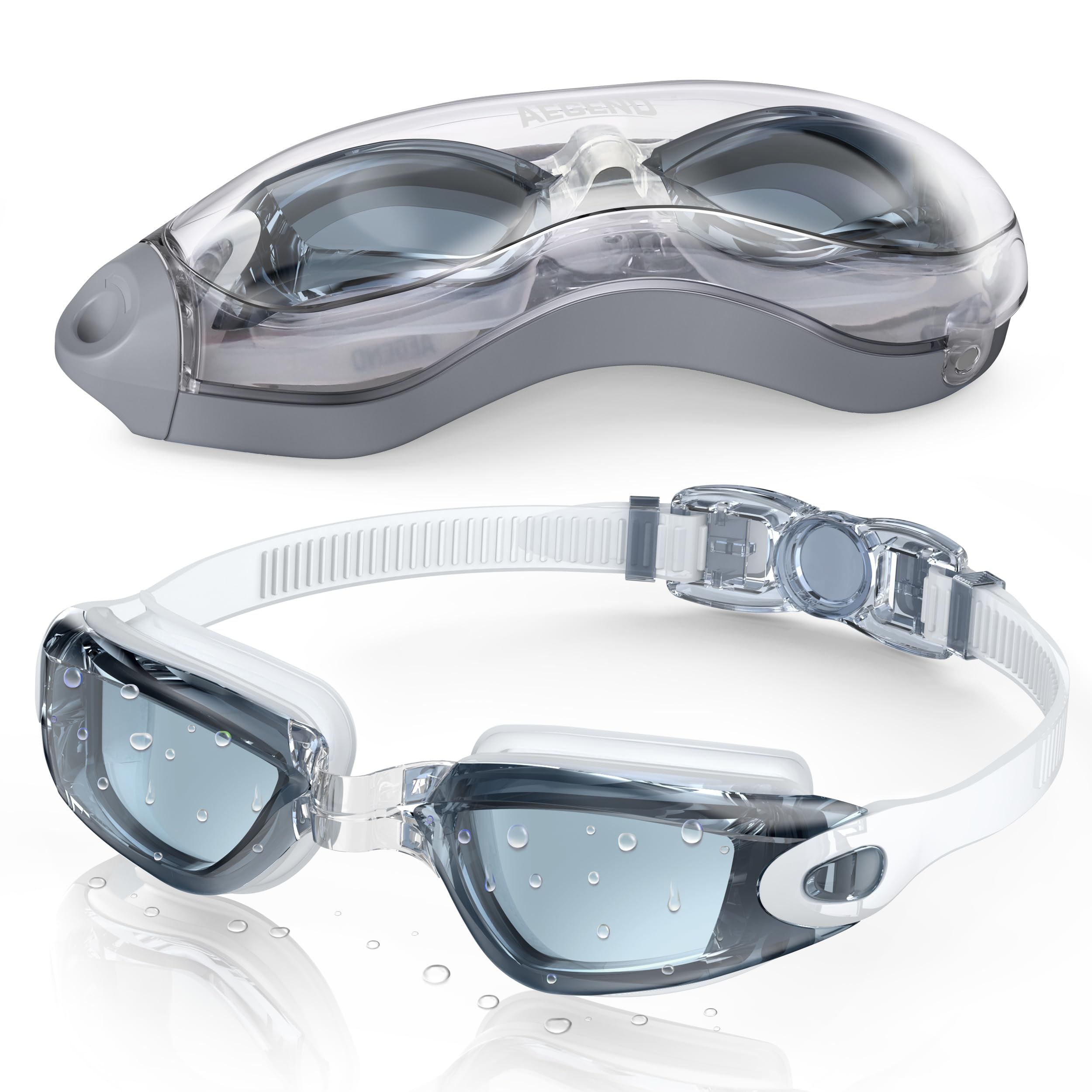 Aegend Swim Goggles, Swimming Goggles No Leaking Full Protection Adult Men Women Youth