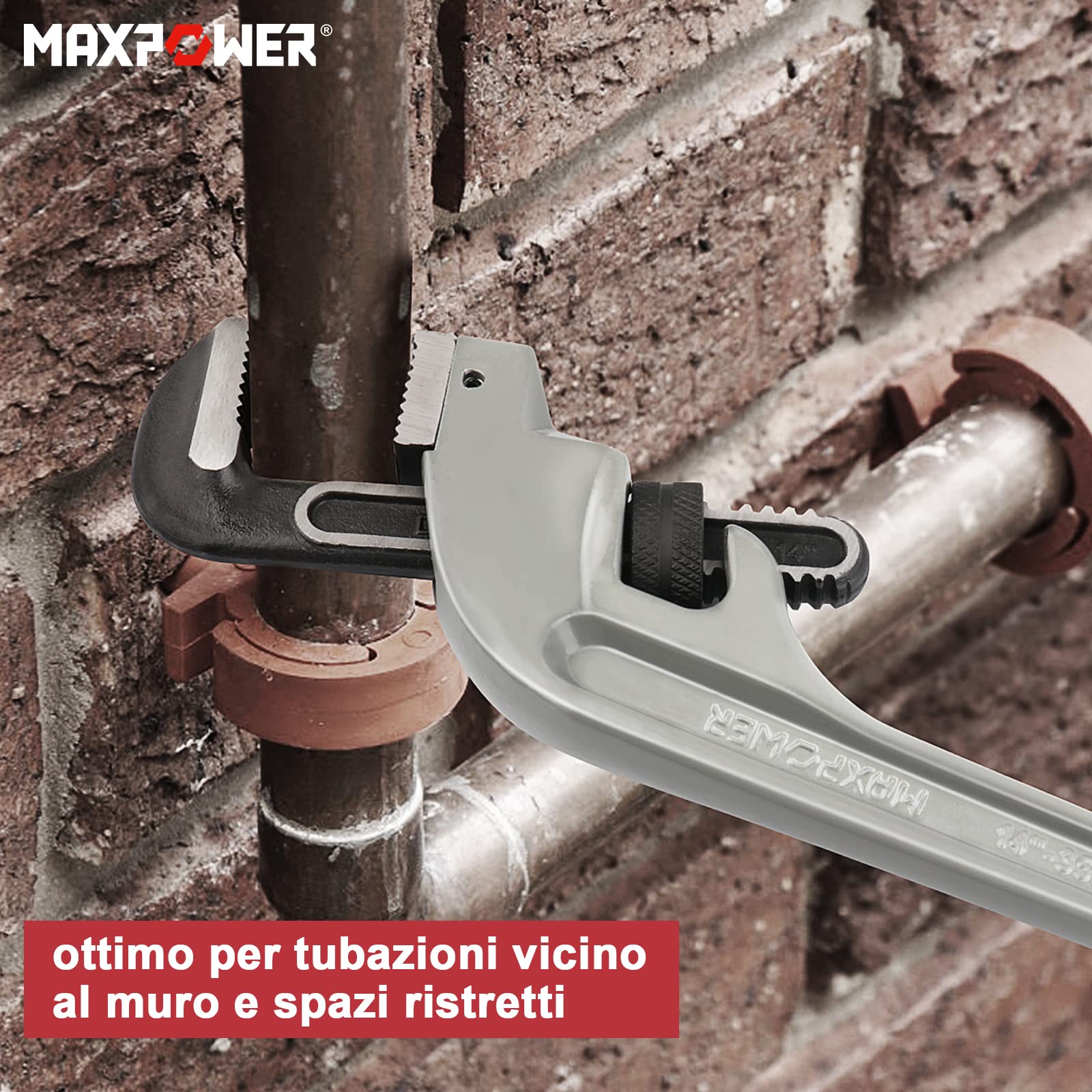 Set 3 Chiavi Per Tubi VEVOR - 254/355/457 Mm In Alluminio, Leggere E Regolabili