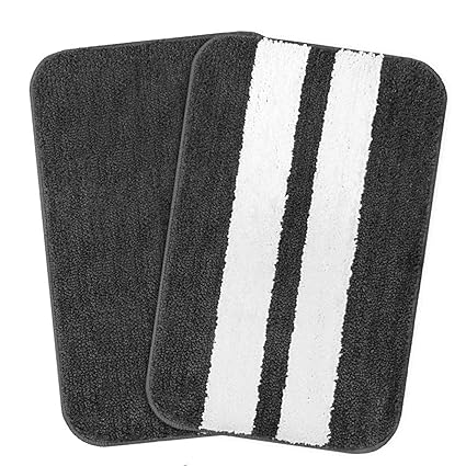 Buy Cazimo Anti Skid Microfiber Bath Mat Set Of 2 16 X 23 Inches 40 Cm X 58 Cm Grey White Online At Low Prices In India Amazon In Buy Cazimo Anti Skid Microfiber Bath Mat Set Of 2 16 X 23 Inches 40 Cm X 58 Cm Grey White Online At Low Prices In India Amazon In