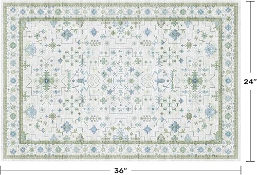 Miniatura 464 de Alfombra Boho Negra para Sala de Estar - Alfombra de Área Lavable de 10x14 Pies, Alfombras de Comedor para Debajo de la Mesa, Alfombra Suave de Pelo