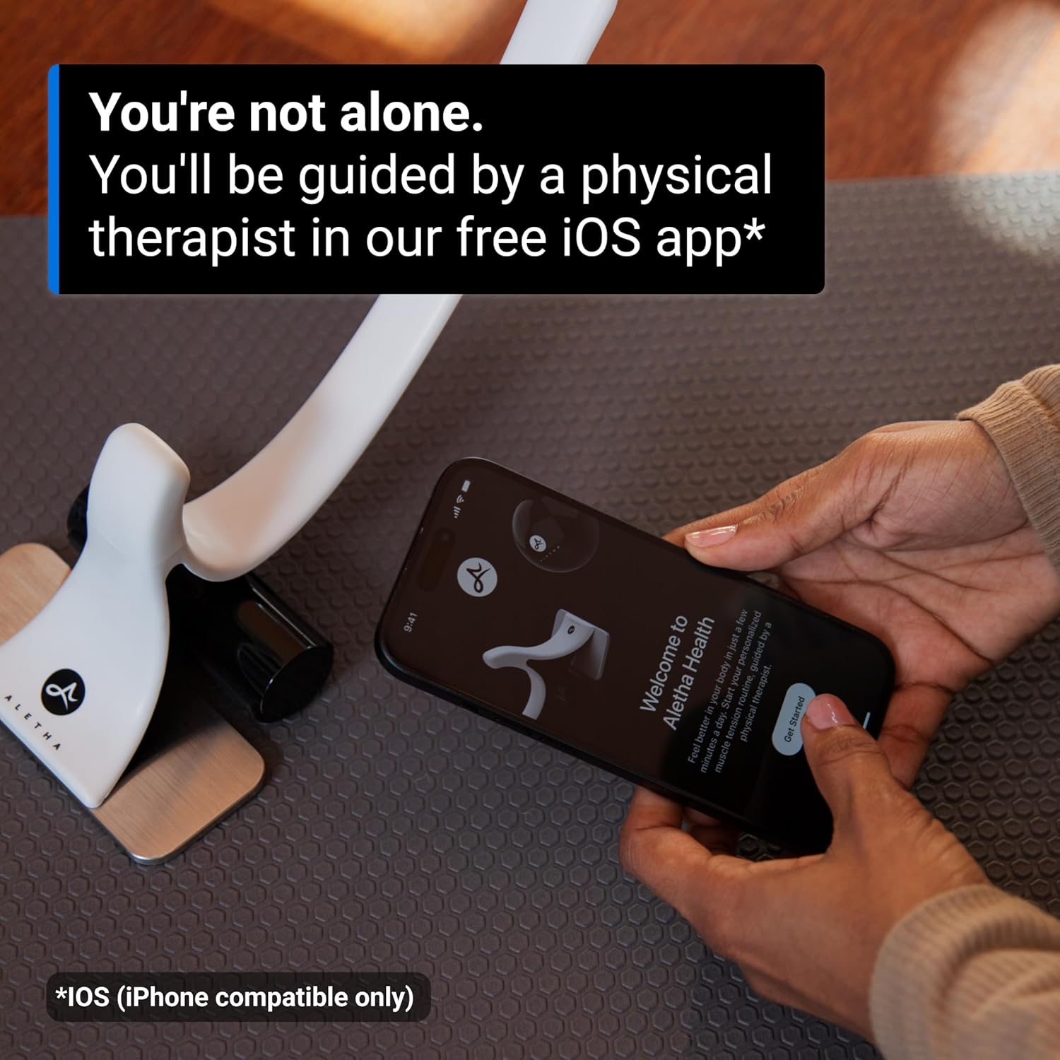 Aletha Health | Original Hip Hook™ Mark® | Psoas & Iliacus Muscle Release Tool by a Physical Therapist for Tight Hip Flexors | Trigger Point Massage | Back, Hip, Pelvic, SI Joint Pain Relief | US Made - Image 5