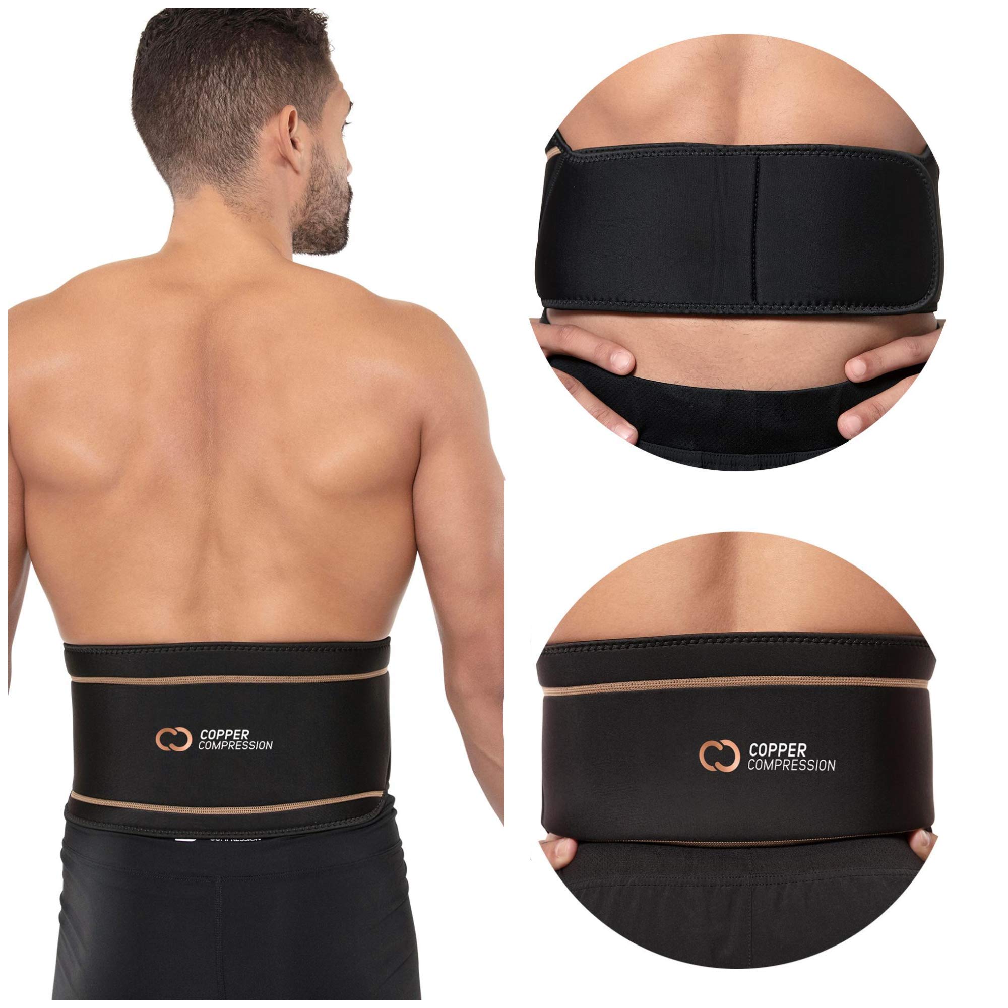 Copper Compression Back Brace Copper Infused Lower Lumbar Support