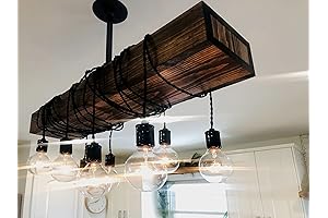 Stunning Madison Wood Beam Rustic Kitchen Light