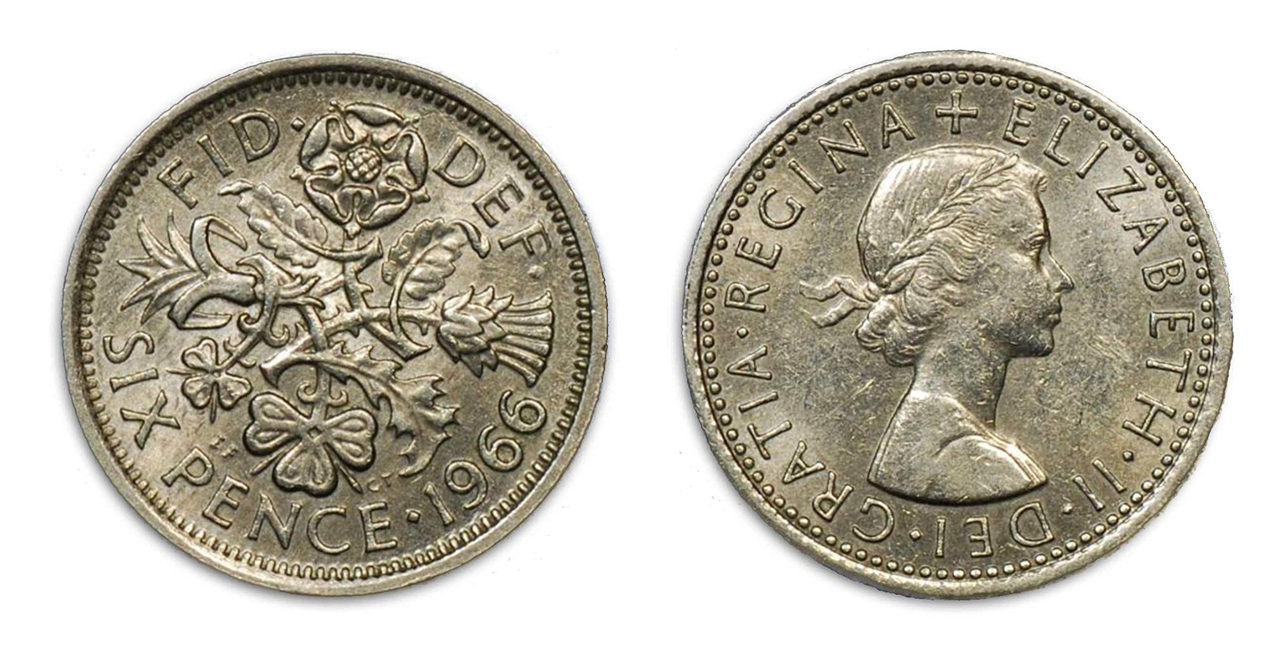 Amazon.com: 收藏硬幣- 1966 年世界盃年微流英國六便士/英國GB : 藝術古董收藏