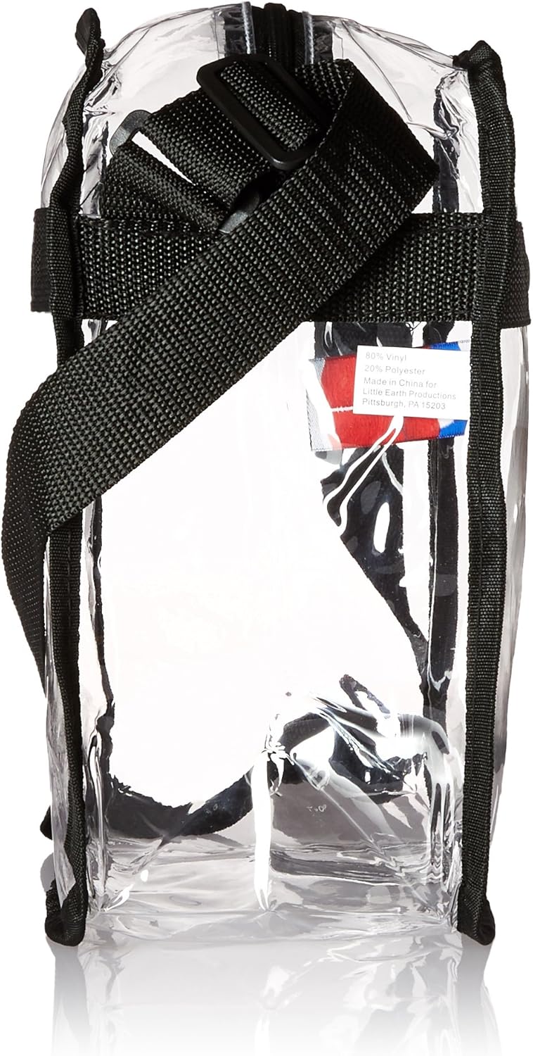 Littlearth NCAA Tennessee Volunteers Clear Crossbody Carryall, Team Color, 12" x 12" x 6" - Image 3