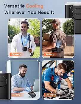 Amazon.com: POKISEED Rugged Portable Fan, 10000mAh Rechargeable