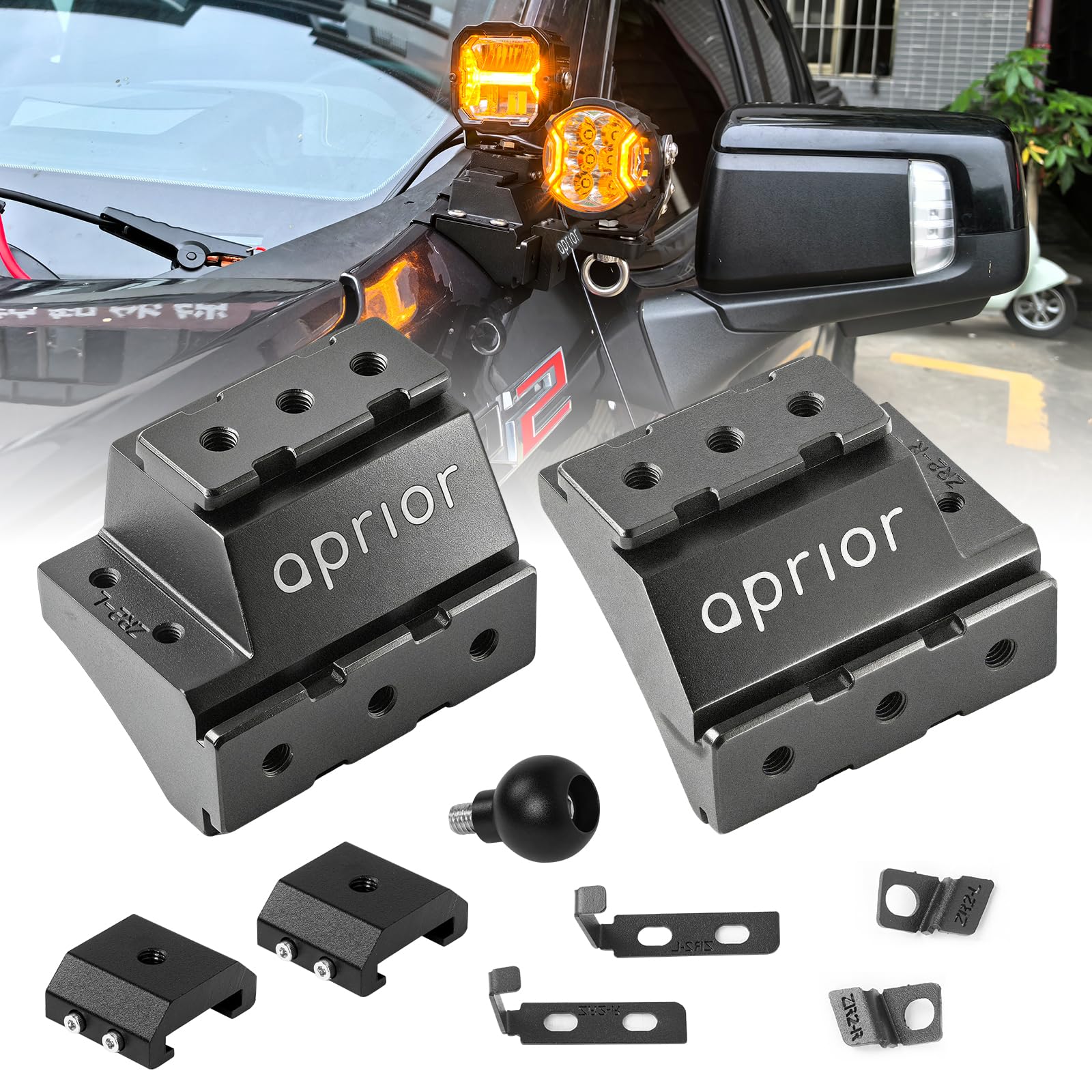 Quick Release Ditch Light Brackets for Chevrolet Silverado ZR2 2020-2026