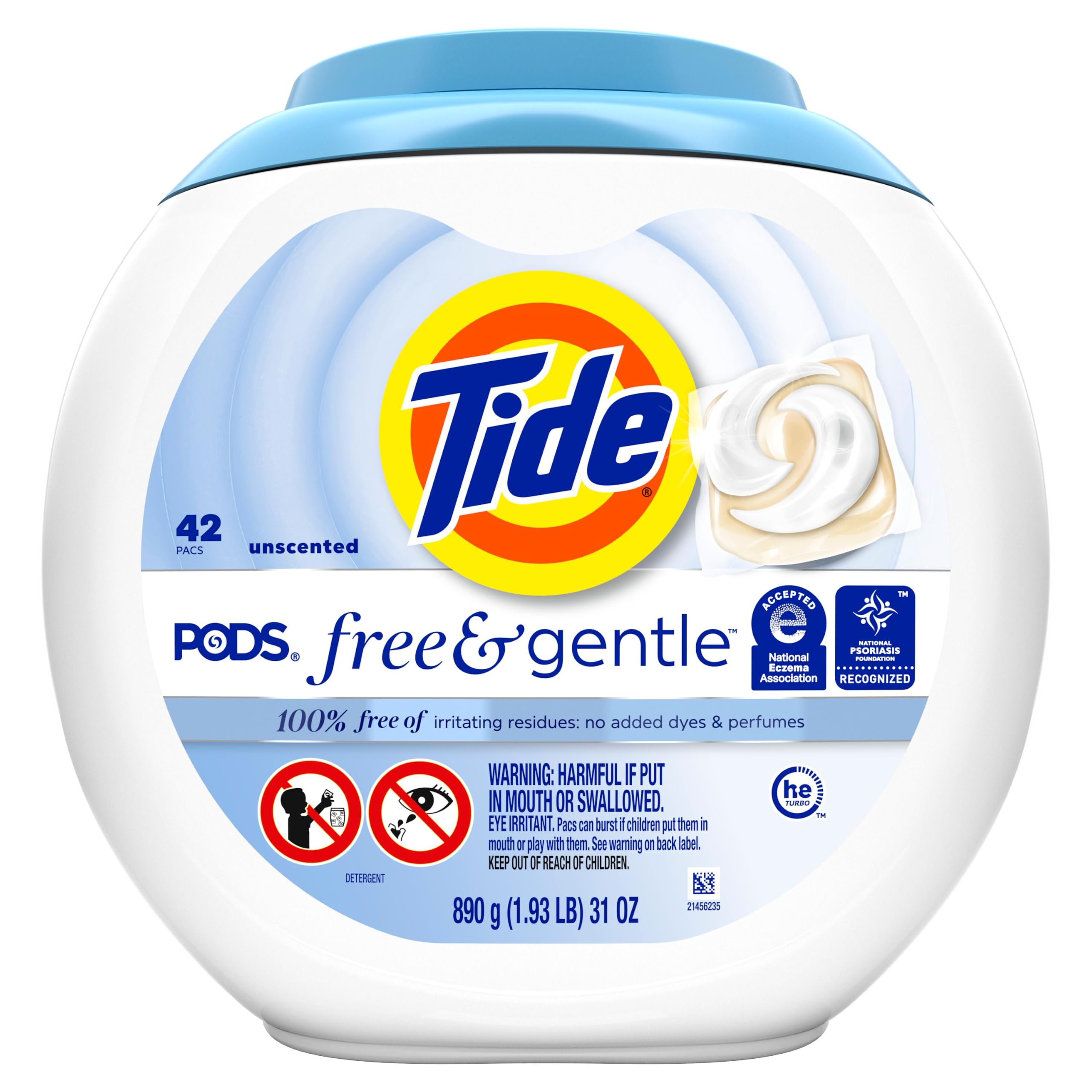 Tide Sin vainas y suave, 42 unidades