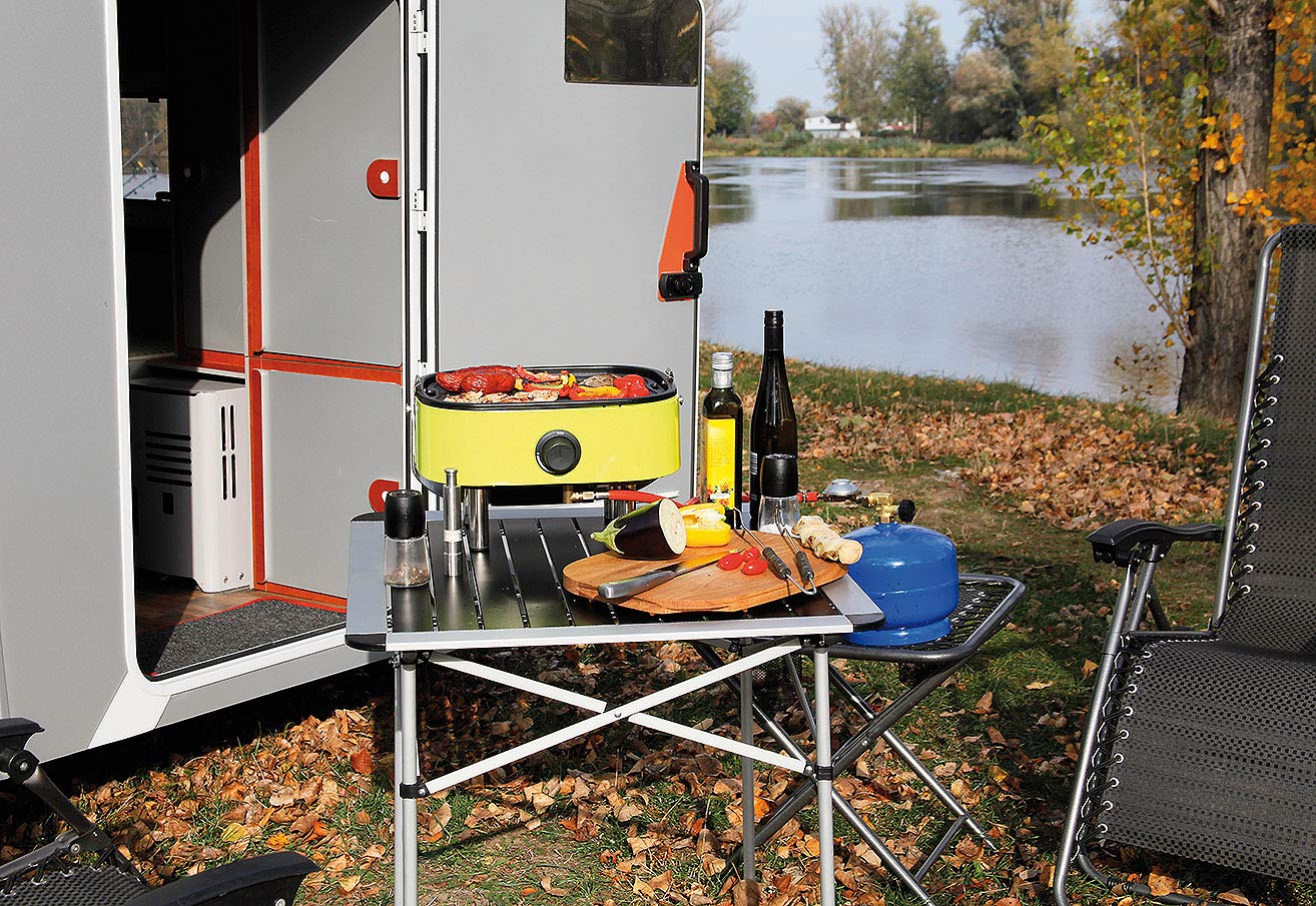 Meva Przenośny grill gazowy do piknika Kemping Wędrówki 2,5 KW