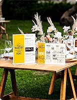 Vista 6 de NIUBEE Soporte acrílico para letreros de 8.5 x 11 pulgadas, paquete de 3 marcos transparentes horizontales, en forma de T, soporte de exhibición