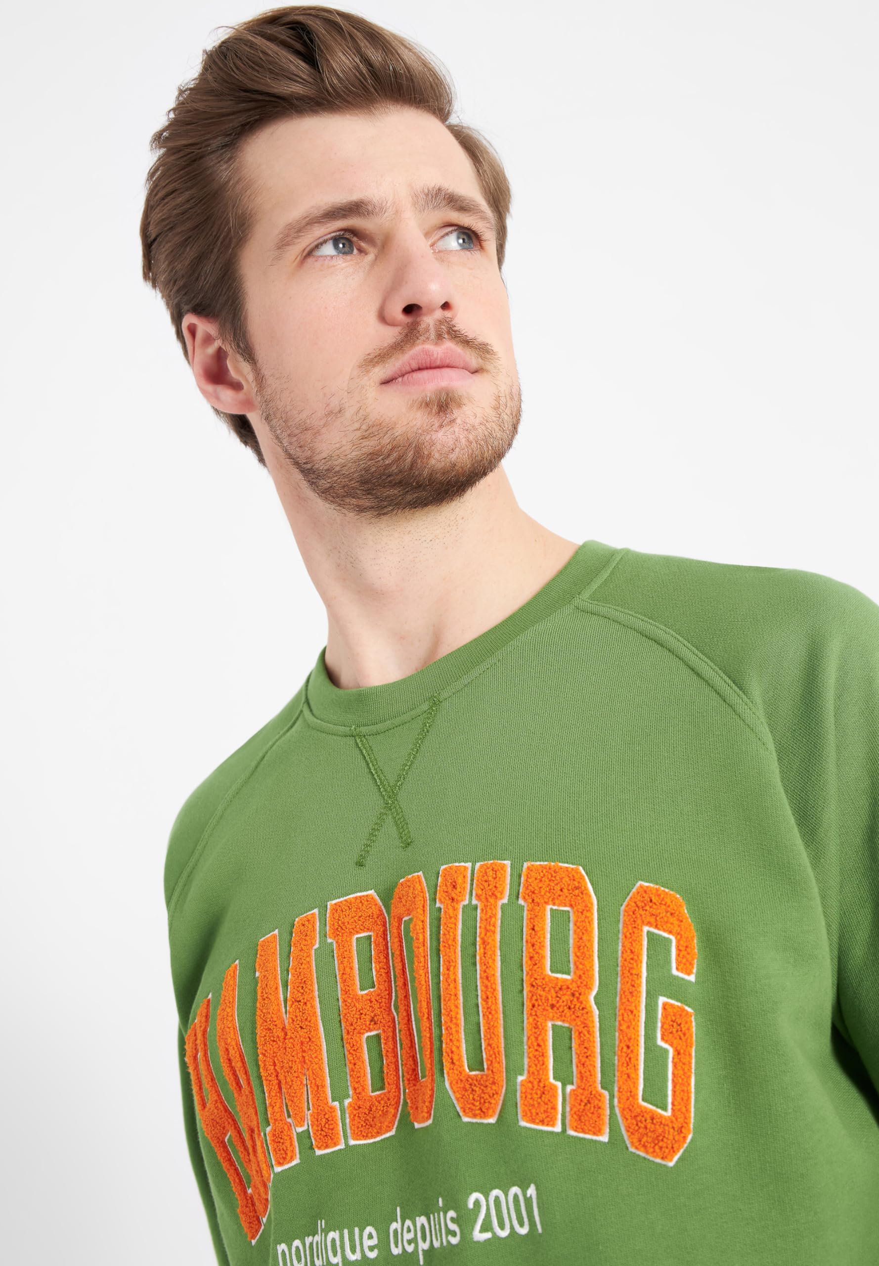 derbe Hamburg Herren Sweatshirt Hambourg Cactus grün - M