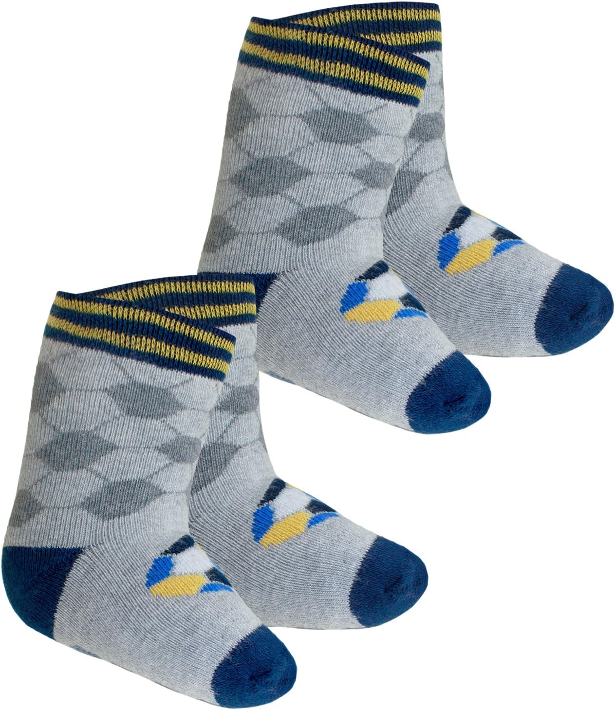 Ewers 1, 2 or 3 Pack Baby Stopper Socks Non-slip Boys Sock-Stopp Anti-Slide Free from hazardous substances Football Babys (EW-225003-W17-BJ0) incl. EveryKid-Fashionguide