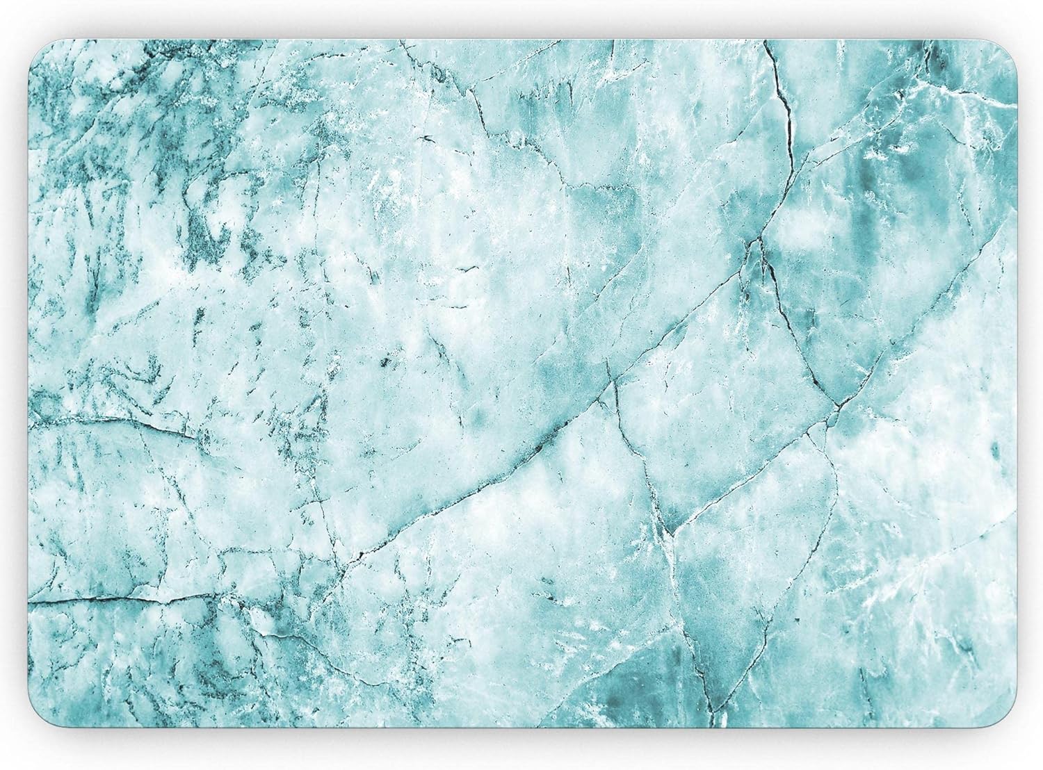 DesignSkinz - Cracked Turquise Marble Surface - Full-Body Wrap Protective Decal Skin Kit Compatible with MacBook 13" Pro M1 (A2338)