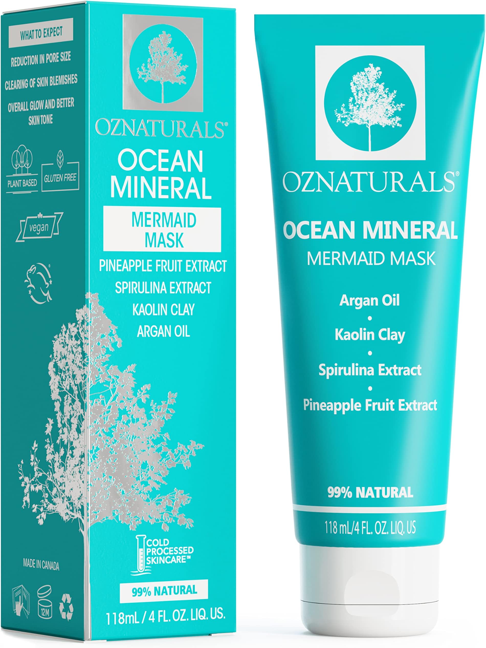 OZ Naturals Oznaturals Facial Cleanser - This Natural Face Wash Is A Superior Cleanser That Deep Cleans & Unclogs Pores With Ocean Minerals, Vitamin E And Rose Hip Oil For That Healthy, Youthf