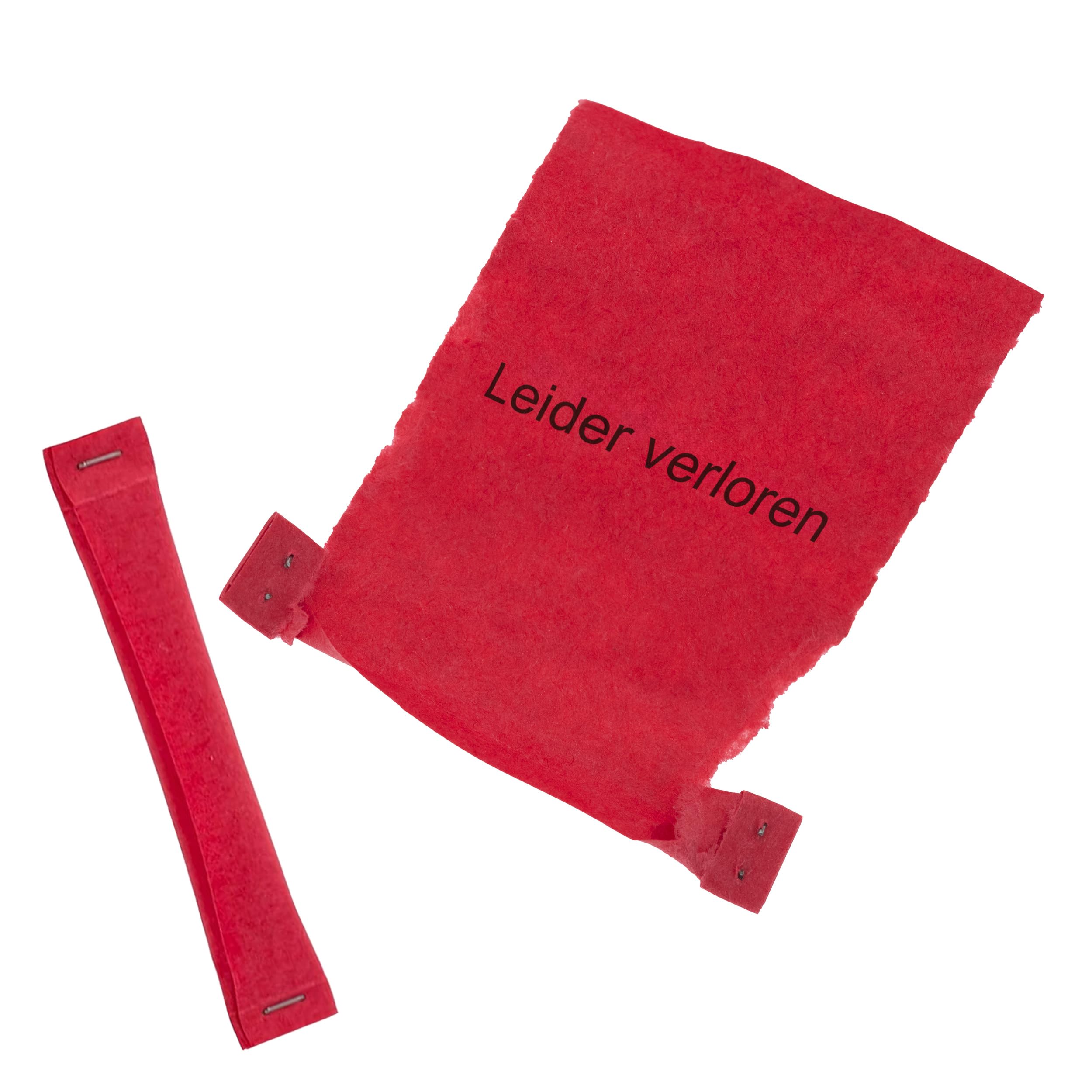 herlitz Nieten Lose, 500 Stück, Aufdruck: Leider verloren, Farbe Rot, Tombola, Gewinnspiel