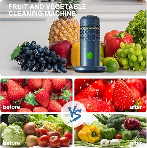 Miniatura 5 de Fruit and Vegetable Washing Machine,Fruit Vegetable Purifier Fruit and Vegetable Cleaner, Capsule Shape Fruit & Vegetable Cleaner Machine for