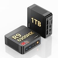 BOSGAME P6 Mini PC AMD Ryzen 9 6900HX fino a 4,9 GHz, 24 GB LPDDR5