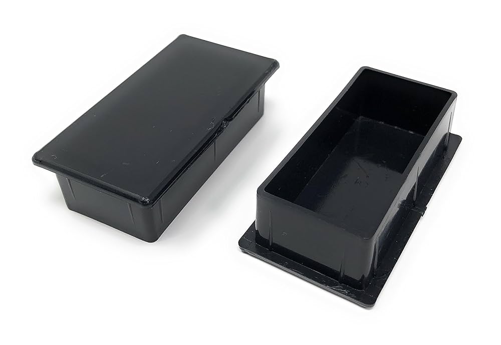 Amazon.co.jp: ライトキャップ 鉄角パイプ 1.6mm x 60mm x 30mm