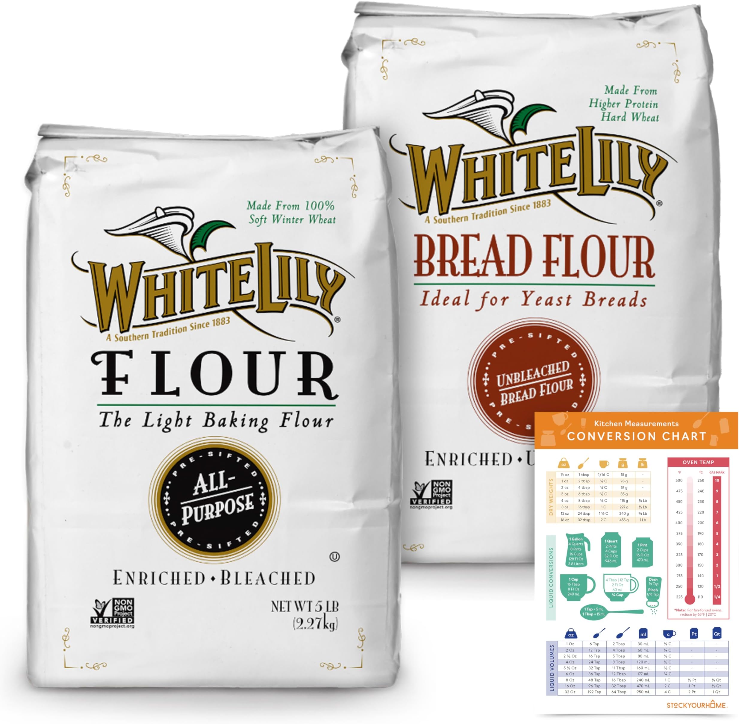 White Lily All Purpose Flour & Unbleached Bread Flour, 2